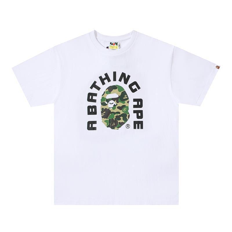 Bathing Ape White T-Shirt without Collar - Banlieue91