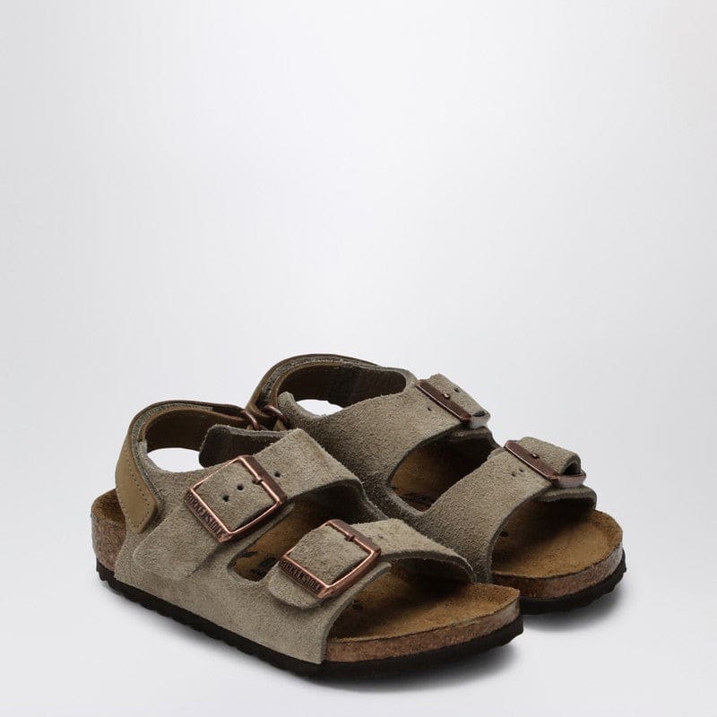 Birkenstock Milano Taupe Suede Sandal | Banlieue91