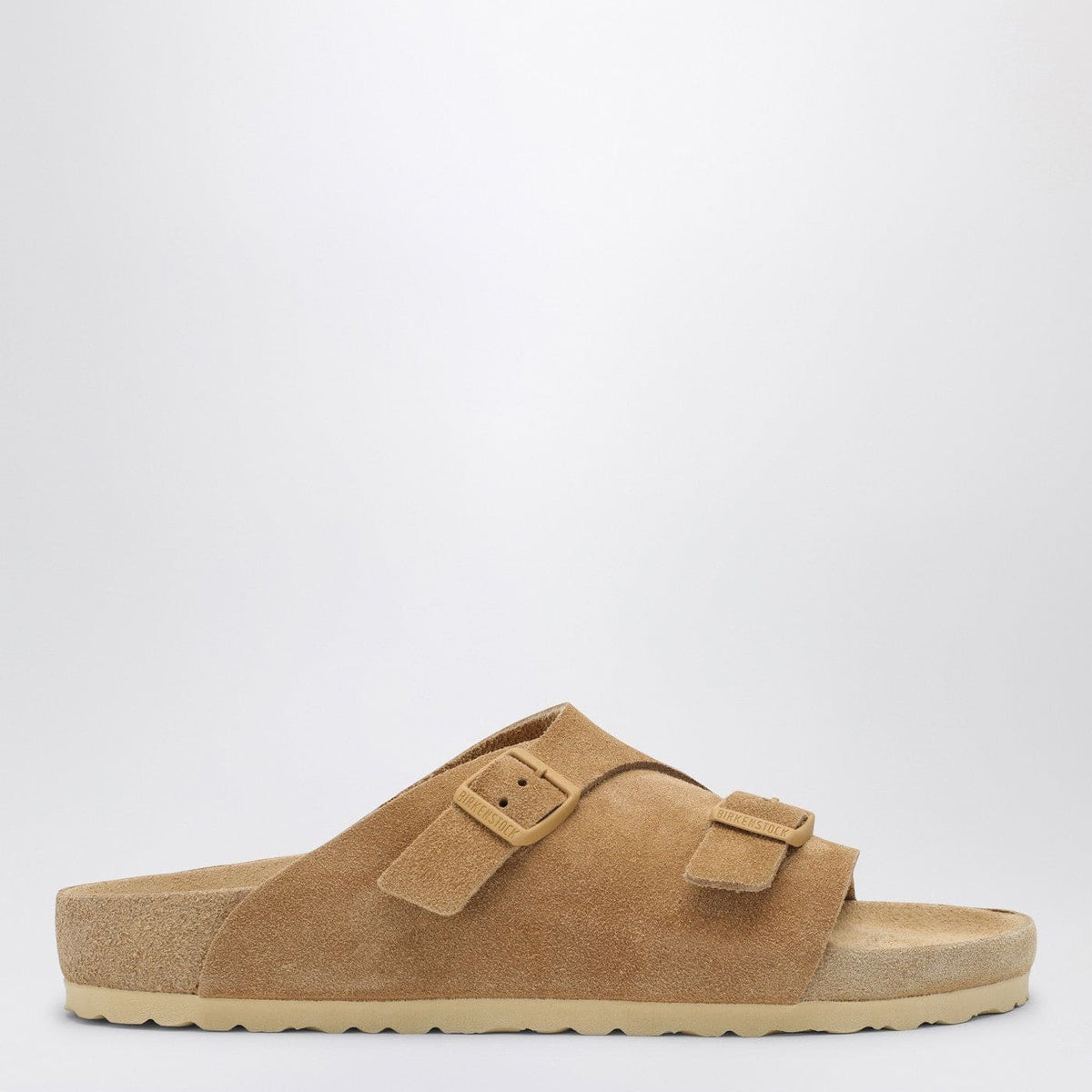 Birkenstock Slide Zürich Exquisite Cream Coloured In Suede | Banlieue91