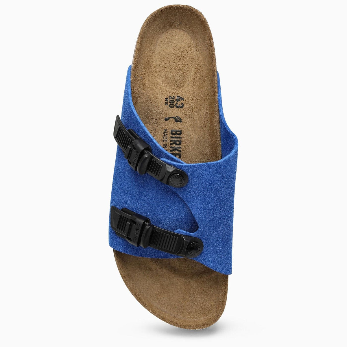 Birkenstock Slide Zürich Tech Electric Blue In Suede | Banlieue91