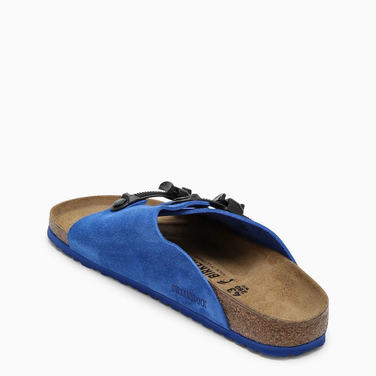 Birkenstock Slide Zürich Tech Electric Blue In Suede | Banlieue91