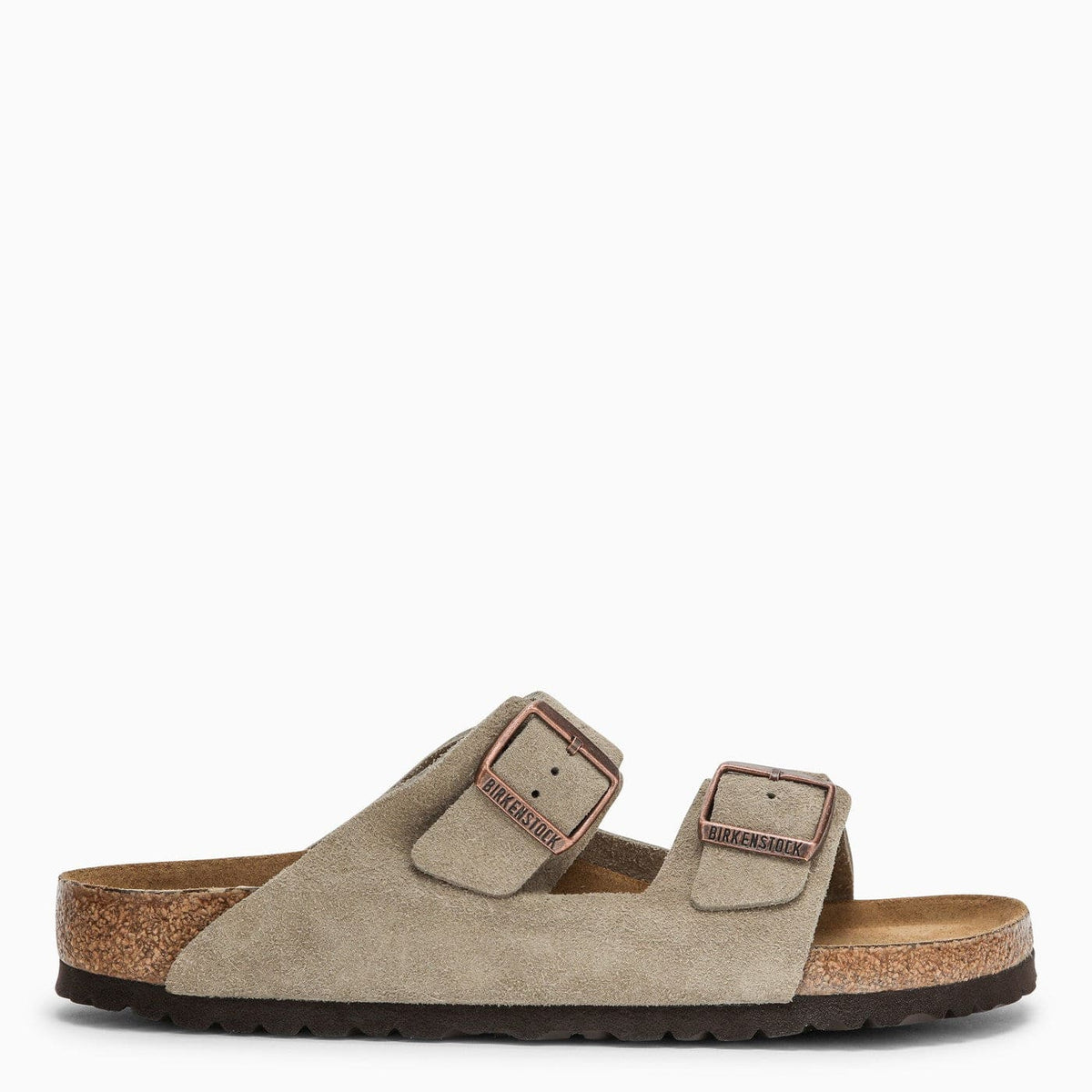 Birkenstock Taupe Suede Arizona Slide | Banlieue91