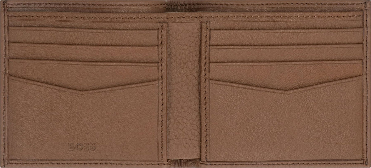BOSS Grainy Leather Mini Wallet with Card Slots | Banlieue91