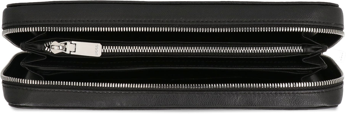BOSS Grainy Leather Zip-Around Wallet - 23 cm x 13 cm x 4 cm | Banlieue91