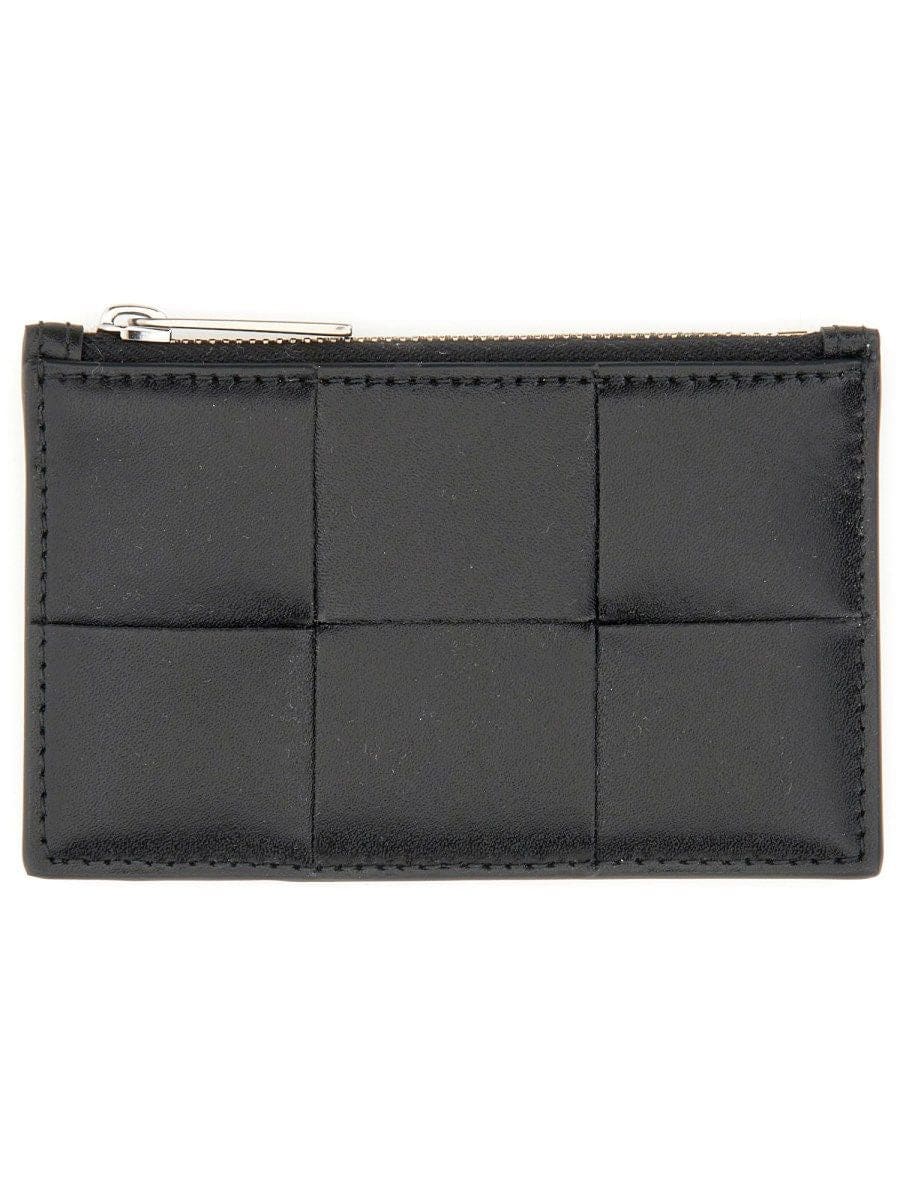BOTTEGA VENETA Mini Leather Card Holder with Zipper | Banlieue91