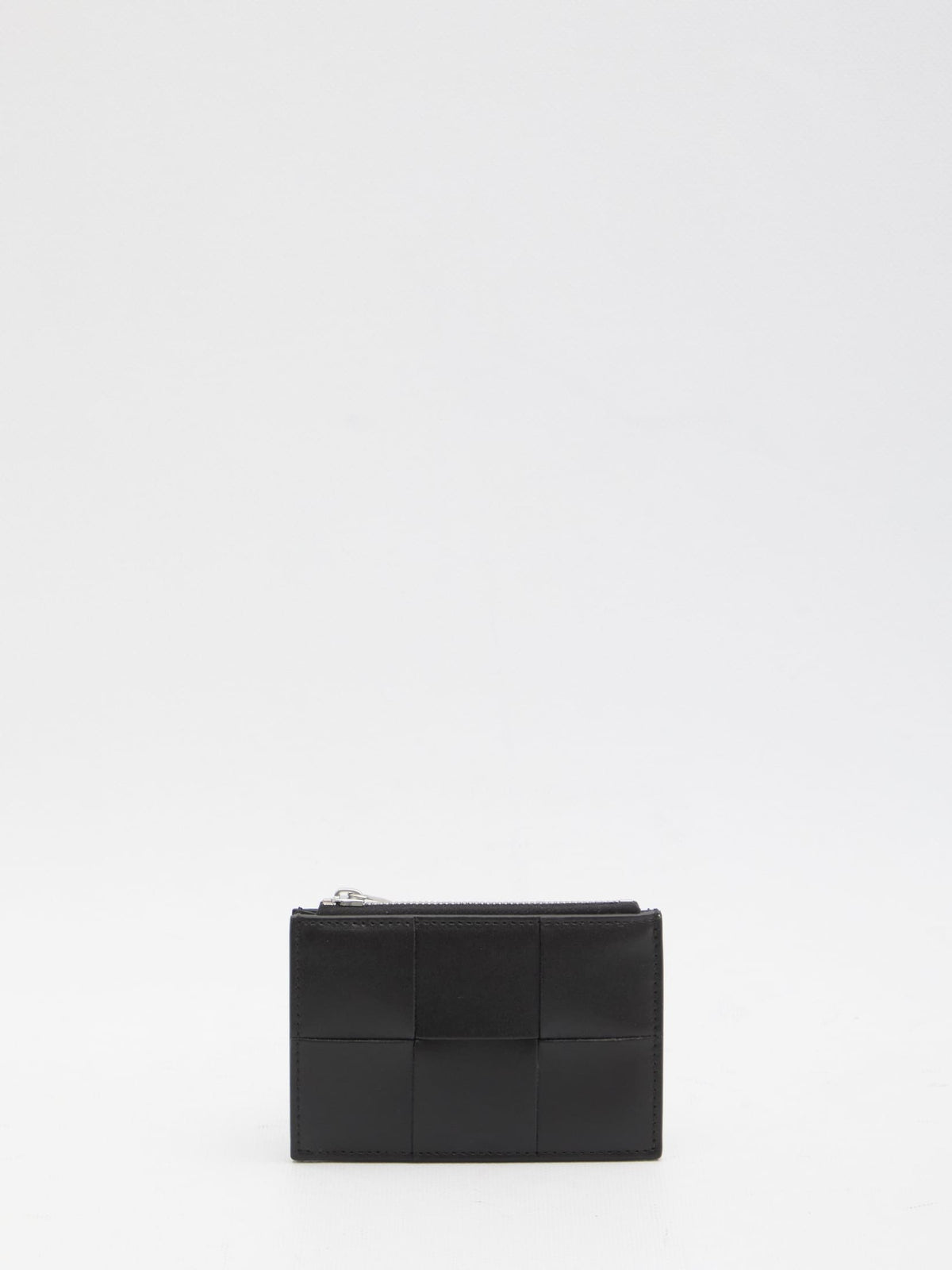 BOTTEGA VENETA Mini Leather Card Holder with Zippered Coin Pocket | Banlieue91