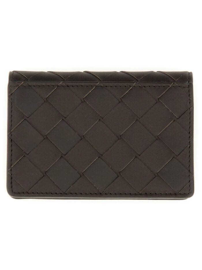 BOTTEGA VENETA Woven Business Card Holder - Mini | Banlieue91