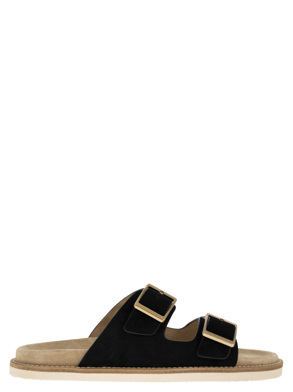 Brunello Cucinelli Urban Slides In Washed Suede | Banlieue91