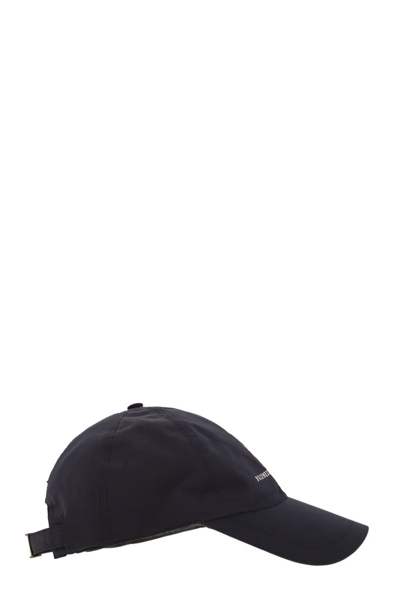BRUNELLO CUCINELLI Water-Repellent Microfibre Baseball Cap with Embroidered Logo | Banlieue91