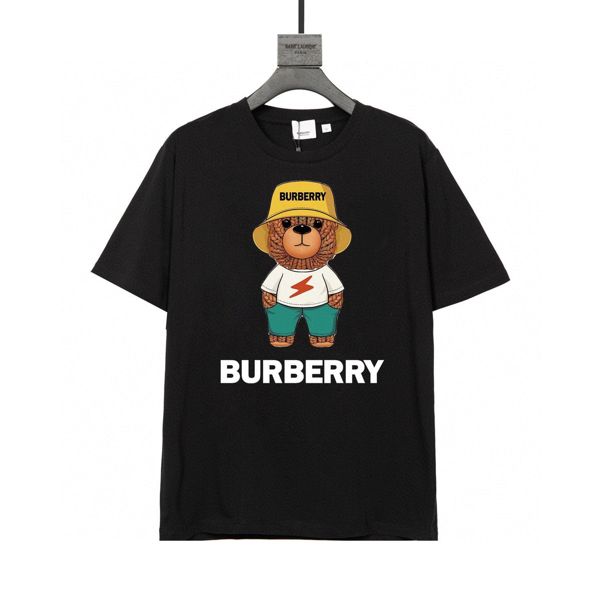 Burberry Bear T-Shirt (Black) | Crew Neck Cotton Tee – Casual Luxury | Banlieue91