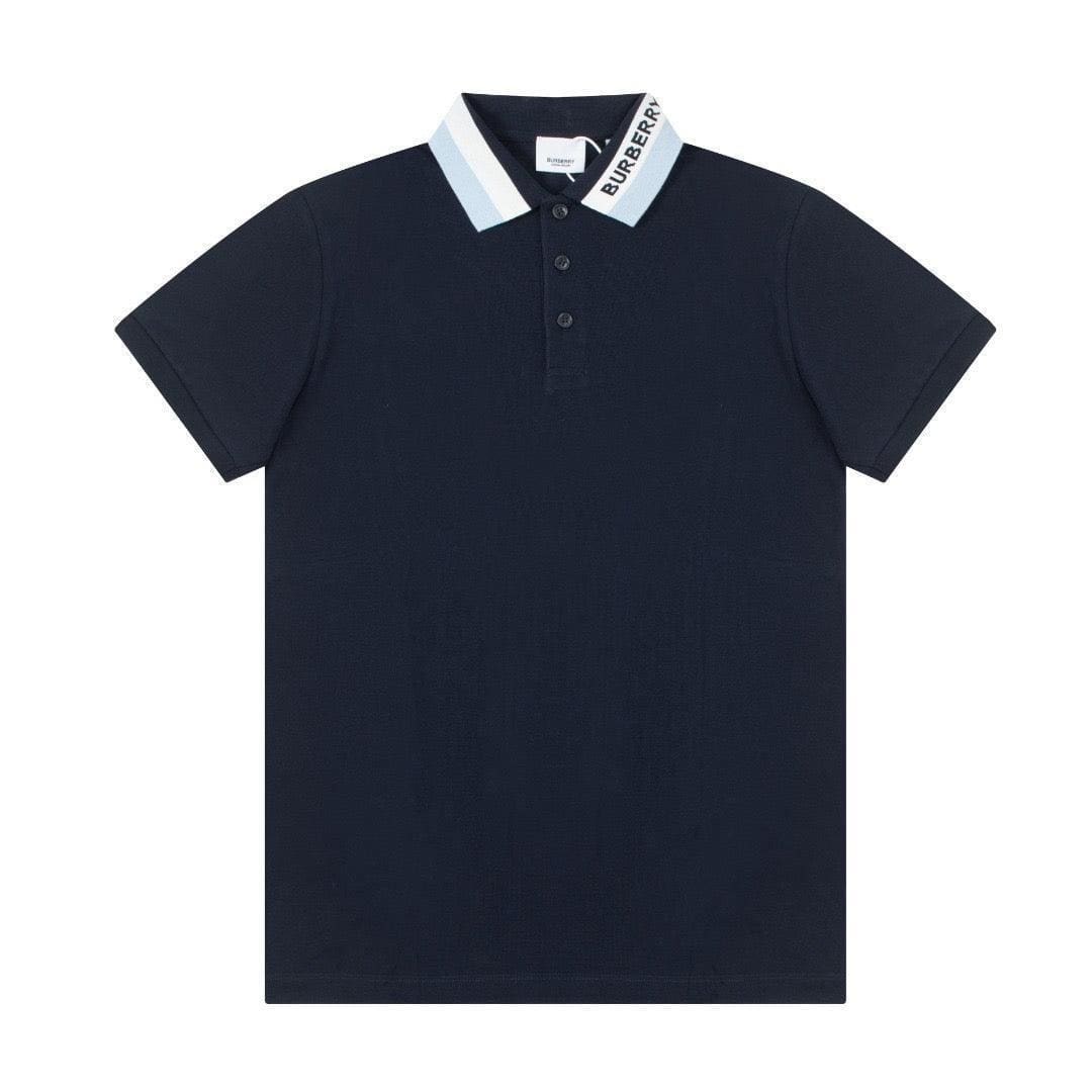 Burberry Blue T-Shirt With Collar | Banlieue91