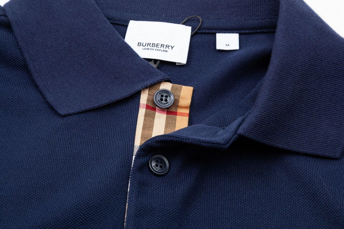 Burberry Blue T-Shirt With Collar | Banlieue91