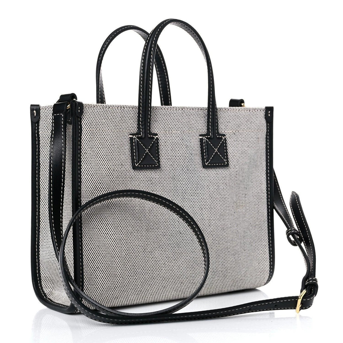 Burberry Canvas Smooth Calfskin Mini Two Tone Freya Tote | Banlieue91