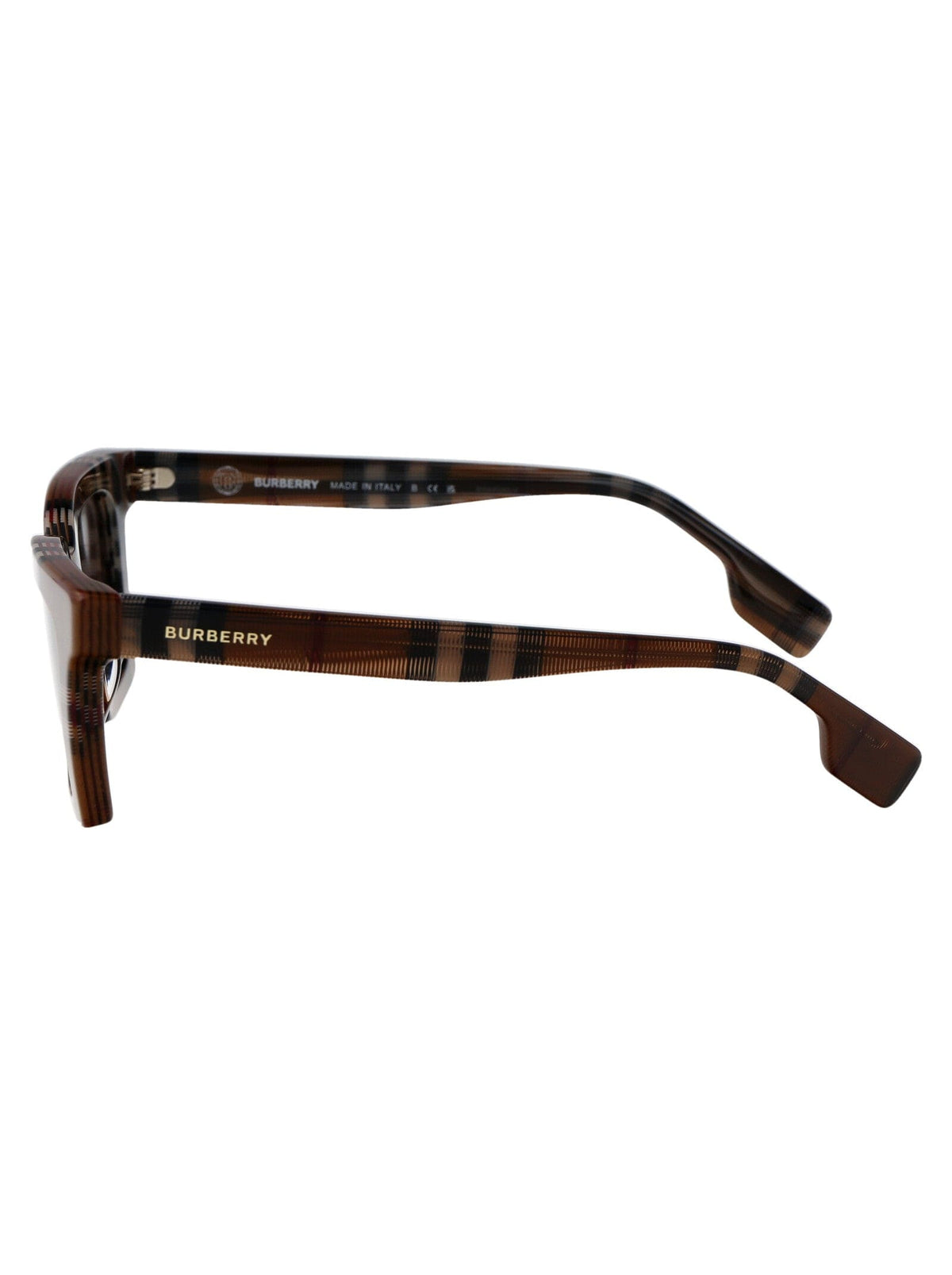 BURBERRY Check Brown Acetate Sunglasses for Women | Banlieue91