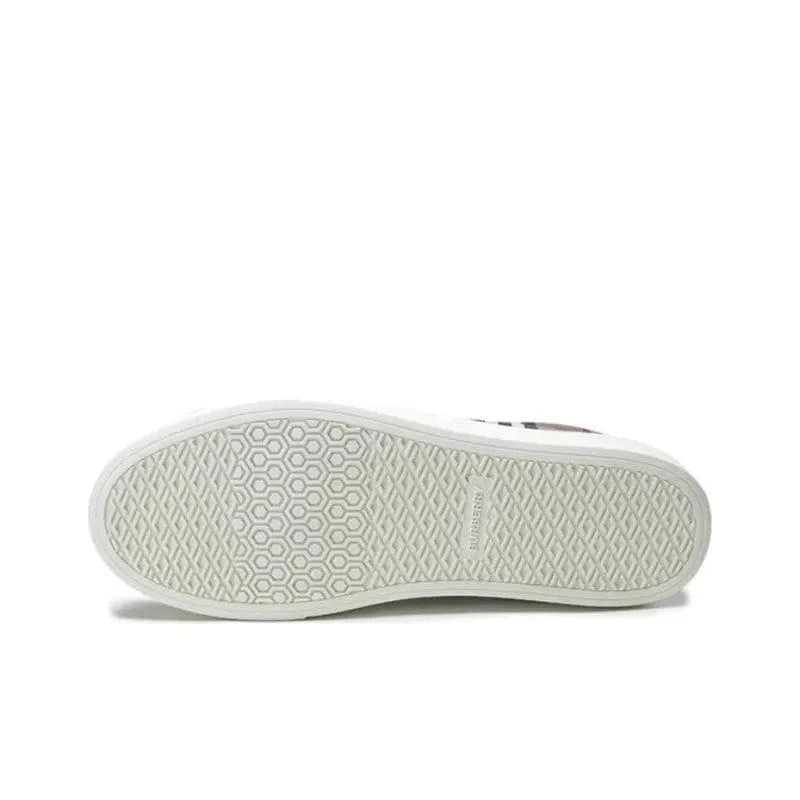 Burberry Check Print Low-Top Sneaker Dark Brown | Banlieue91