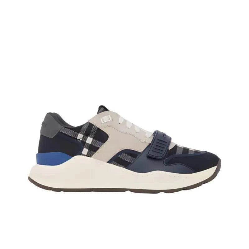 Burberry Check Sneakers 'Dark Charcoal Blue' | Banlieue91