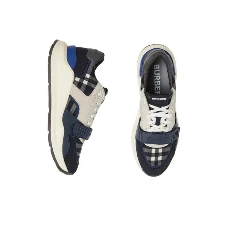 Burberry Check Sneakers 'Dark Charcoal Blue' | Banlieue91