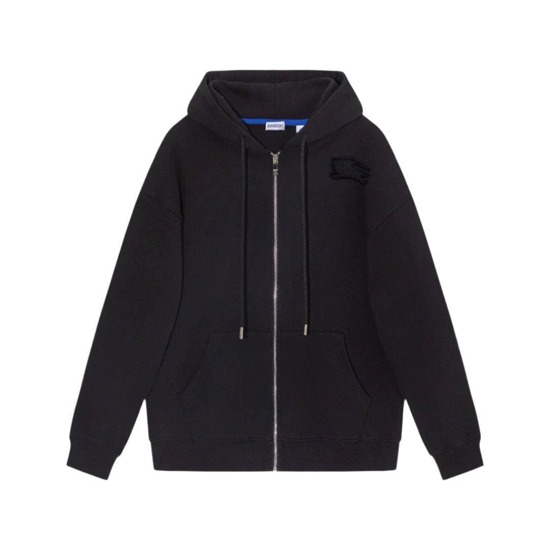 Burberry Cotton Zip Hoodie 'Black' | Banlieue91