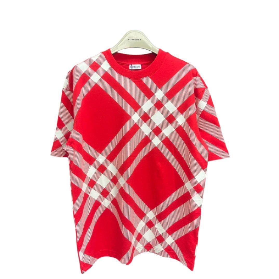 Burberry Crew Neck T-Shirt 'Red' - Luxury Cotton Comfort | Banlieue91