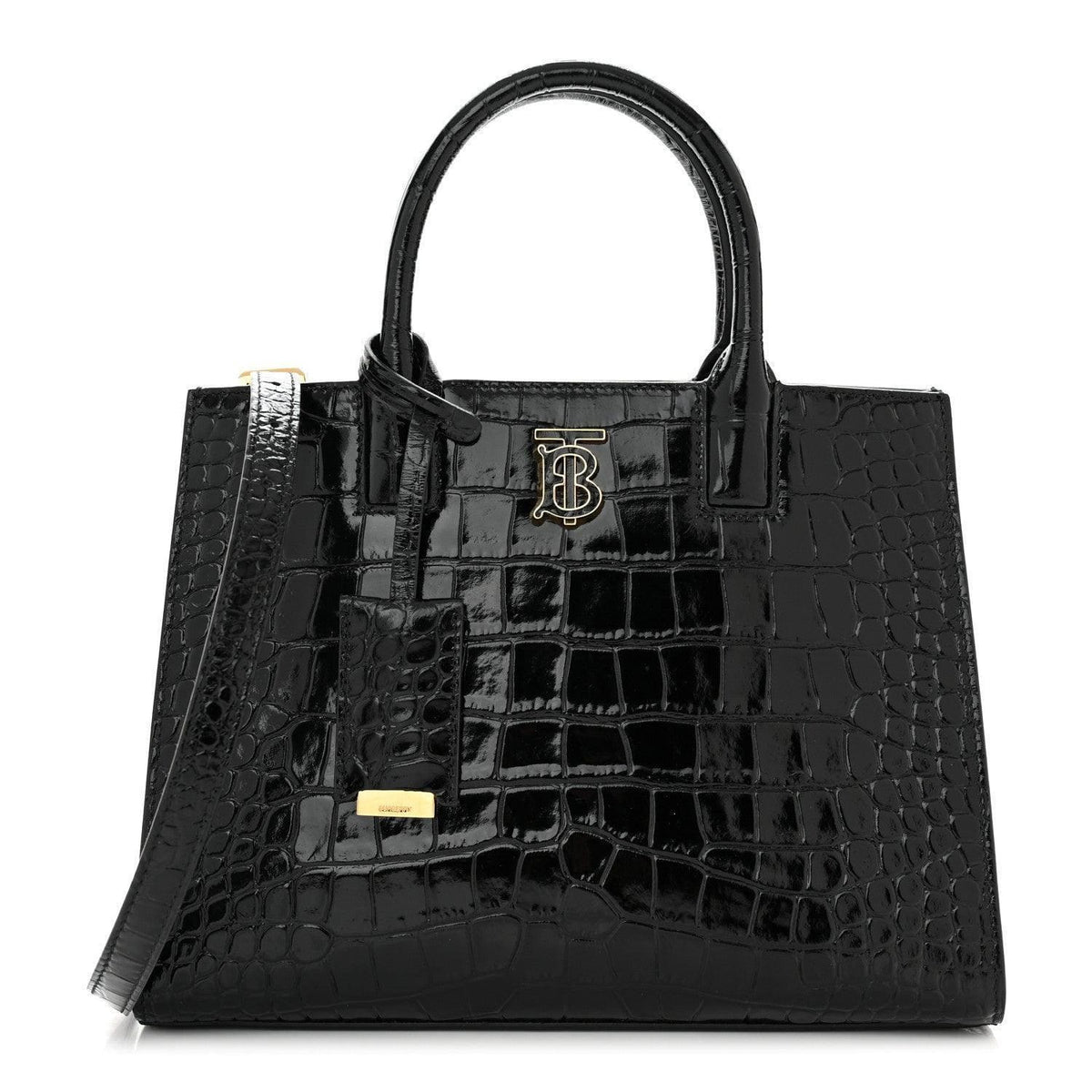 Burberry Crocodile Embossed Calfskin Mini Frances Tote | Banlieue91