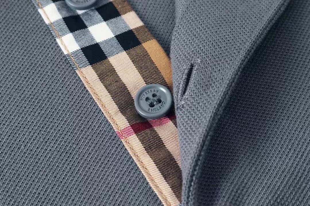 Burberry Dark Grey T-Shirt With Collar | Banlieue91