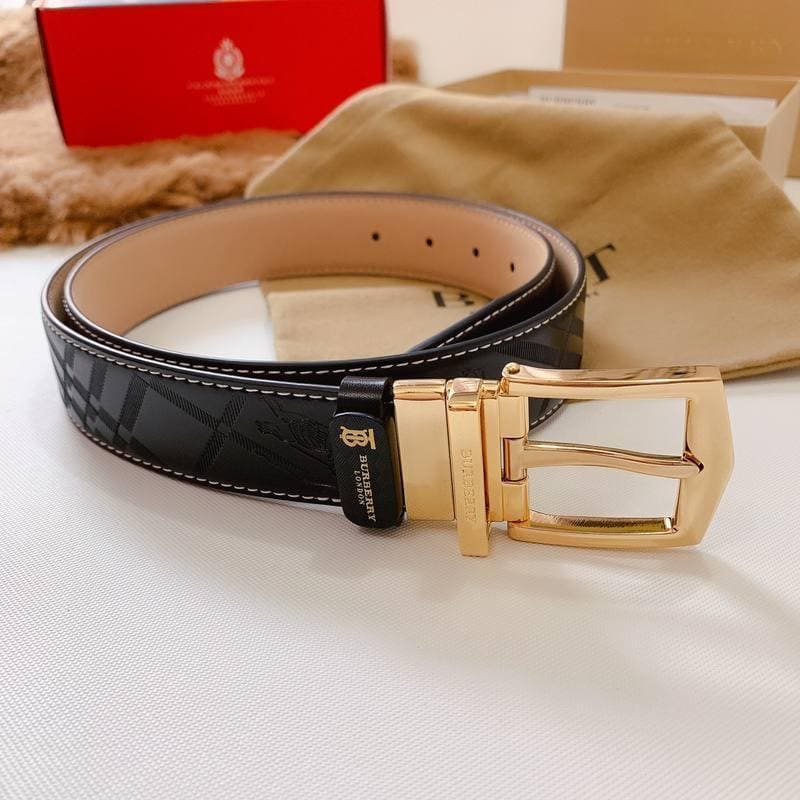 Burberry Leather Vintage Belt 'Black' | Banlieue91