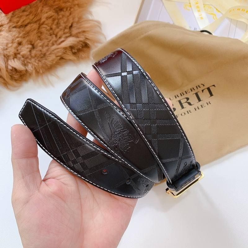 Burberry Leather Vintage Belt 'Black' | Banlieue91