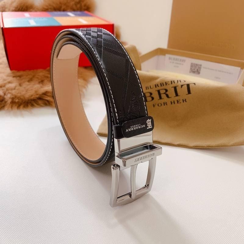 Burberry Leather Vintage Belt 'Black' | Banlieue91