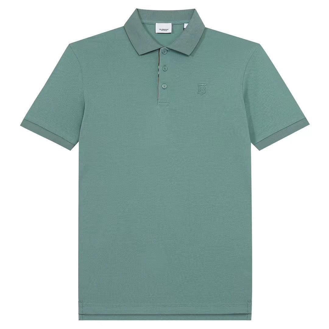Burberry Light Green T-Shirt With Collar | Banlieue91