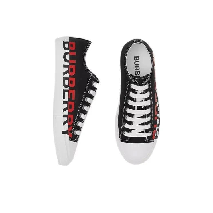 Burberry Logo Print Cotton Black Red White | Banlieue91