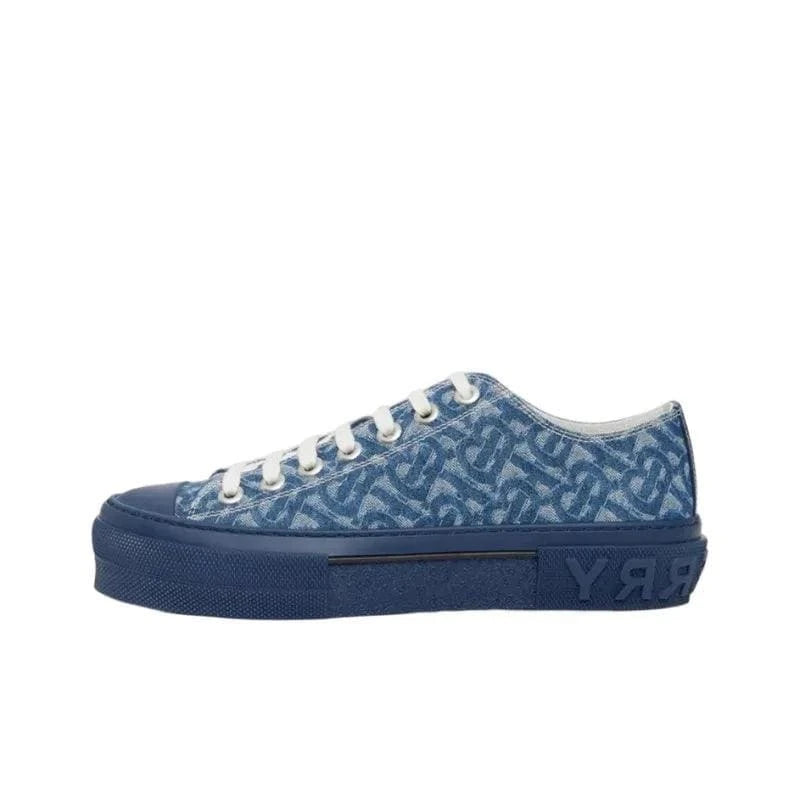 Burberry Low Top Skateboard Shoes 'Denim Blue' | Banlieue91