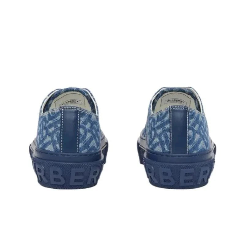Burberry Low Top Skateboard Shoes 'Denim Blue' | Banlieue91