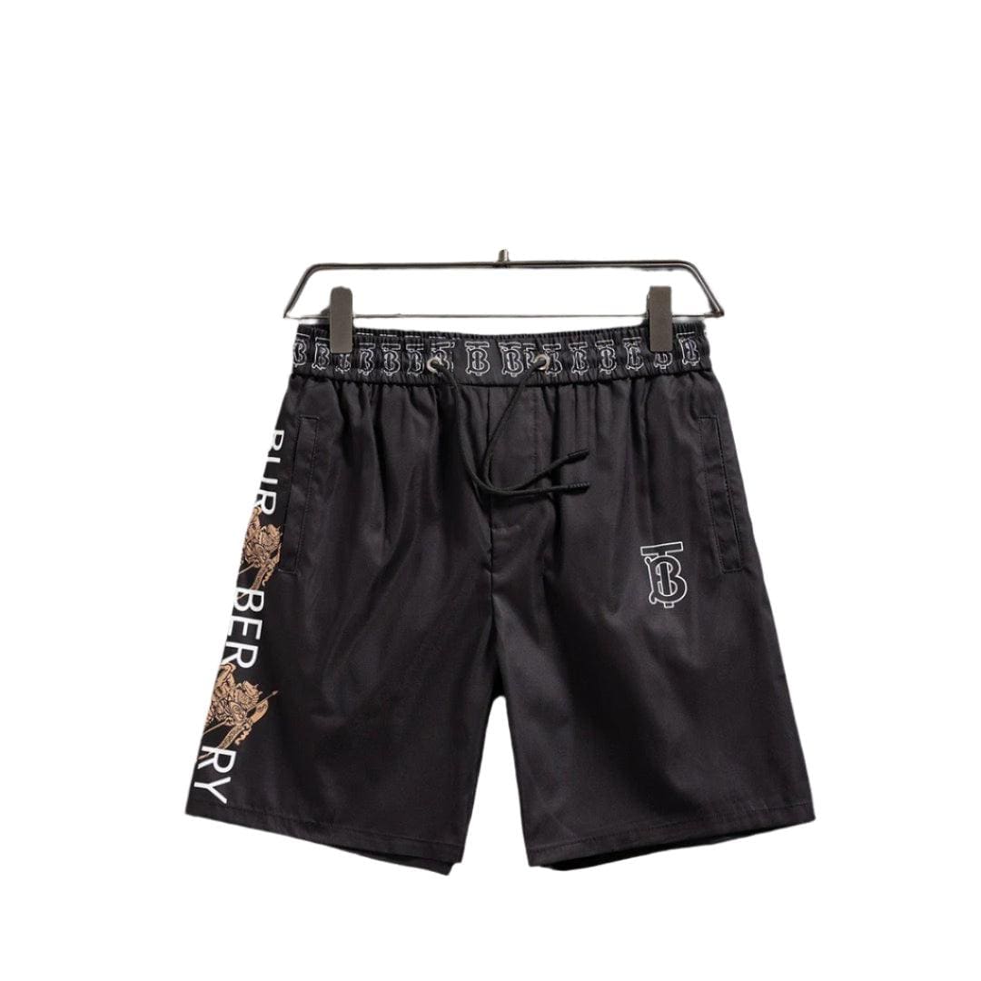 Burberry Men's Striped Cotton Knit Basketball Shorts | Banlieue91