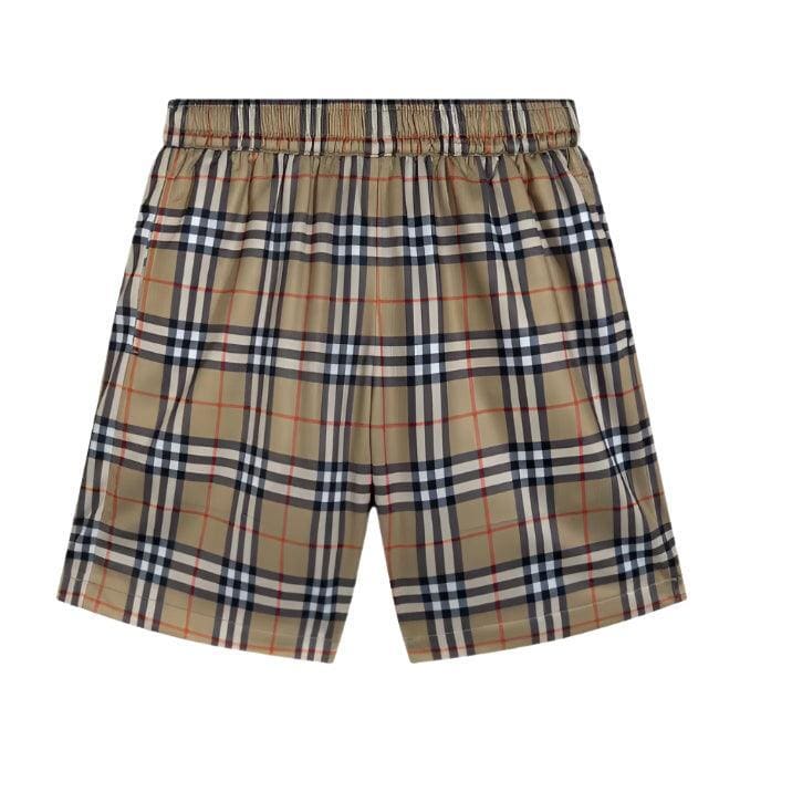 Burberry Men's Striped Cotton Knit Basketball Shorts 'Beige' | Banlieue91