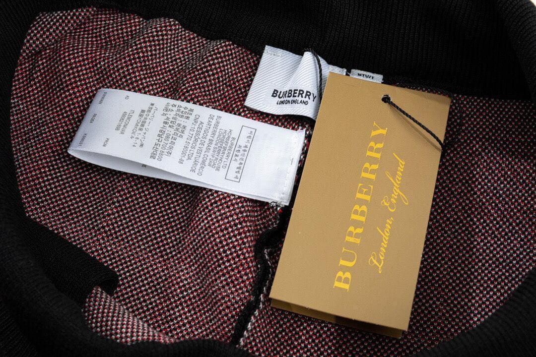Burberry Men's Striped Cotton Knit Basketball Shorts 'Black/Red' | Banlieue91