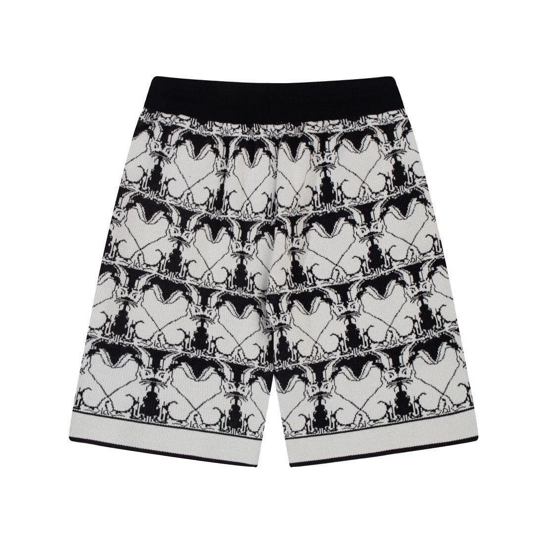 Burberry Men's Striped Cotton Knit Basketball Shorts 'Black/White' | Banlieue91