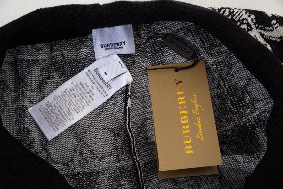 Burberry Men's Striped Cotton Knit Basketball Shorts 'Black/White' | Banlieue91