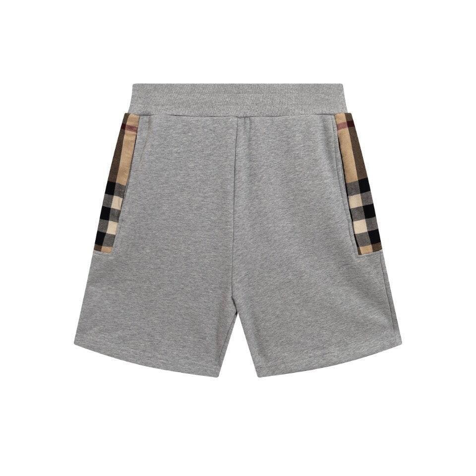 Burberry Men's Striped Cotton Knit Basketball Shorts 'Grey' | Banlieue91