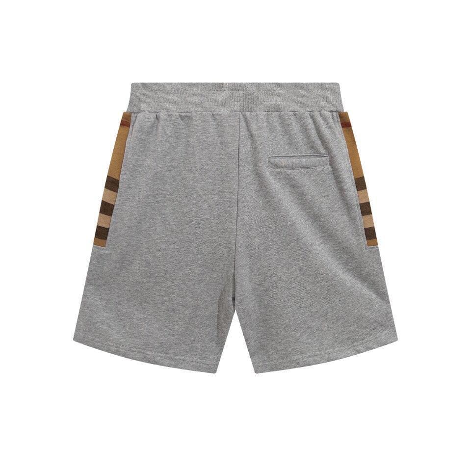 Burberry Men's Striped Cotton Knit Basketball Shorts 'Grey' | Banlieue91