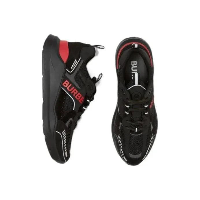 Burberry Sean Low Top Sports Casual Black Red | Banlieue91