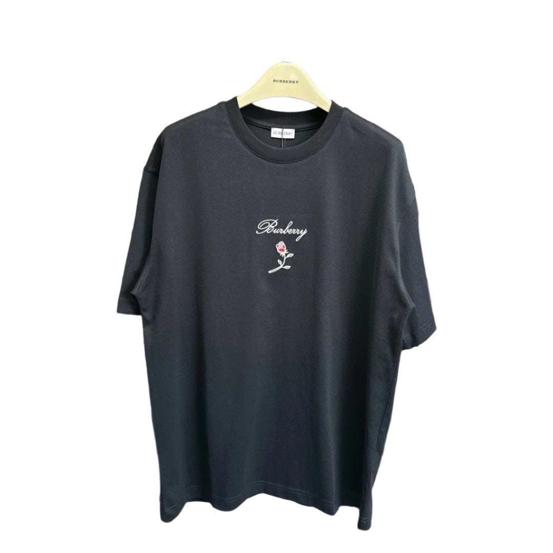 Burberry T-Shirt With Rose Without Collar 'Black' | Banlieue91