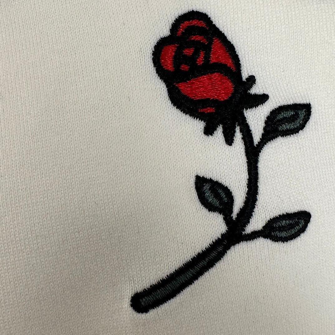 Burberry T-Shirt With Rose Without Collar 'White' | Banlieue91