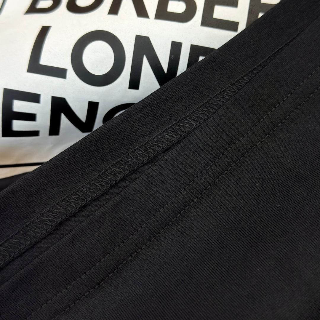 Burberry T-Shirt Without Collar 'Black' Luxury Cotton Tee | Banlieue91
