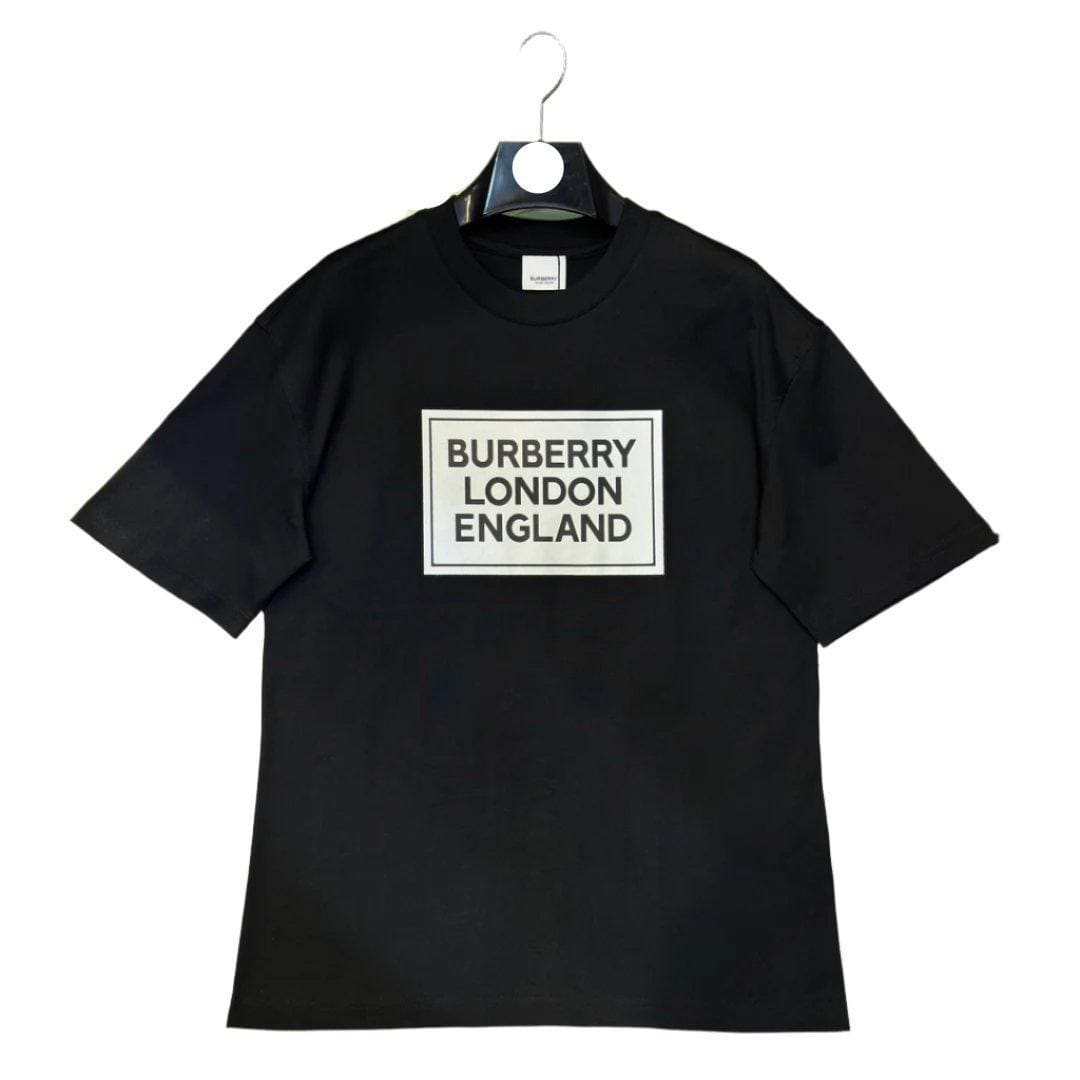 Burberry T-Shirt Without Collar 'Black' Luxury Cotton Tee | Banlieue91