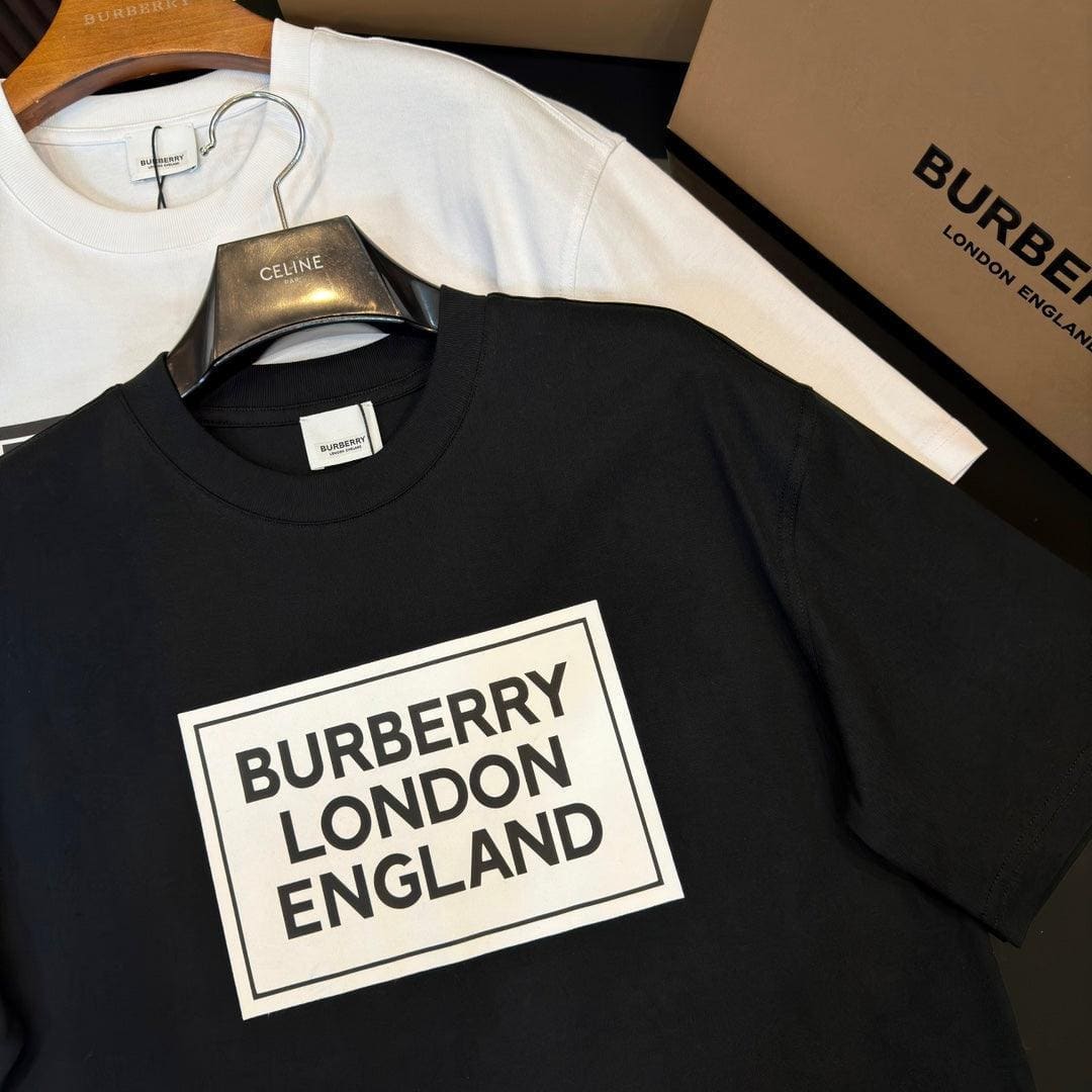 Burberry T-Shirt Without Collar 'Black' Luxury Cotton Tee | Banlieue91