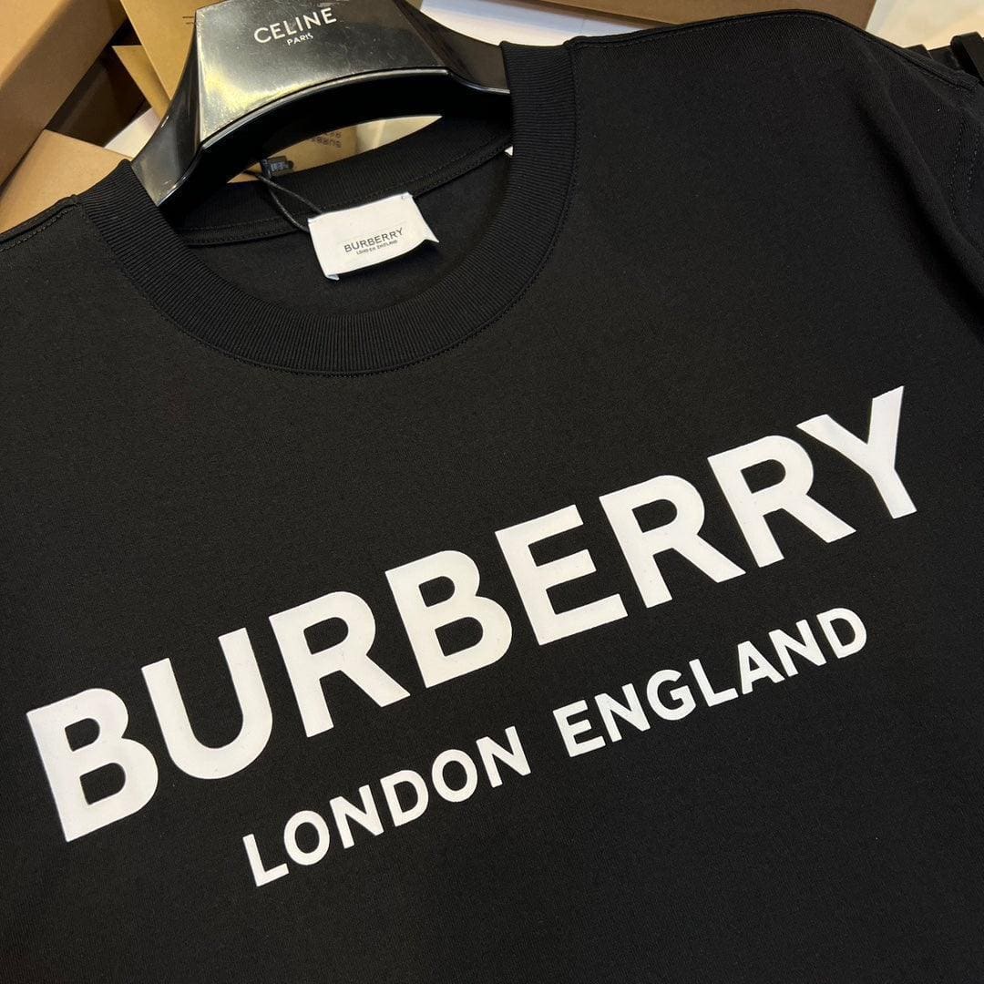 Burberry T-Shirt Without Collar 'Black & White' | Banlieue91