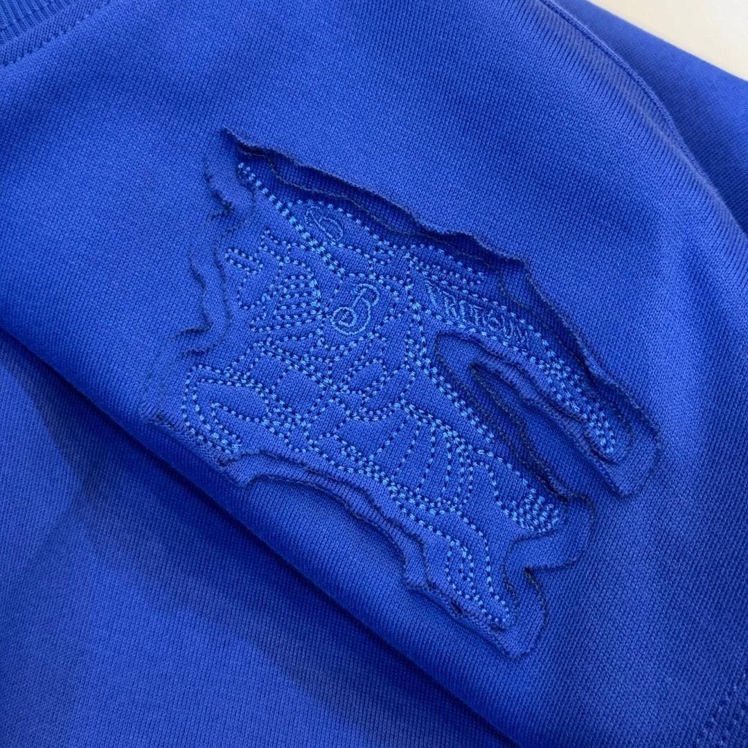 Burberry T-Shirt Without Collar 'Blue' | Banlieue91