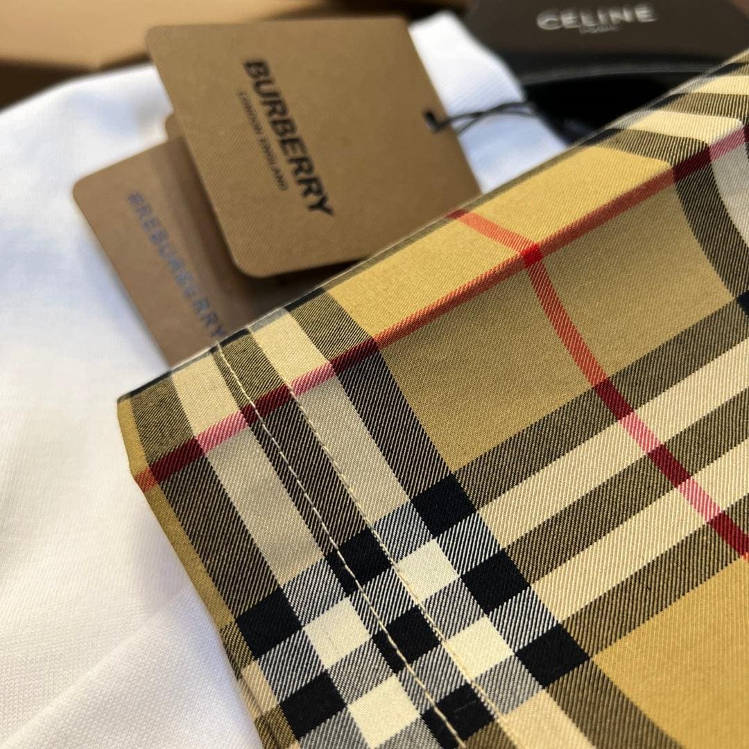 Burberry T-Shirt Without Collar 'White & Beige' | Banlieue91