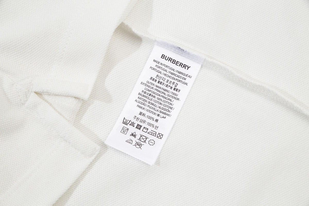 Burberry White T-Shirt With Collar | Banlieue91