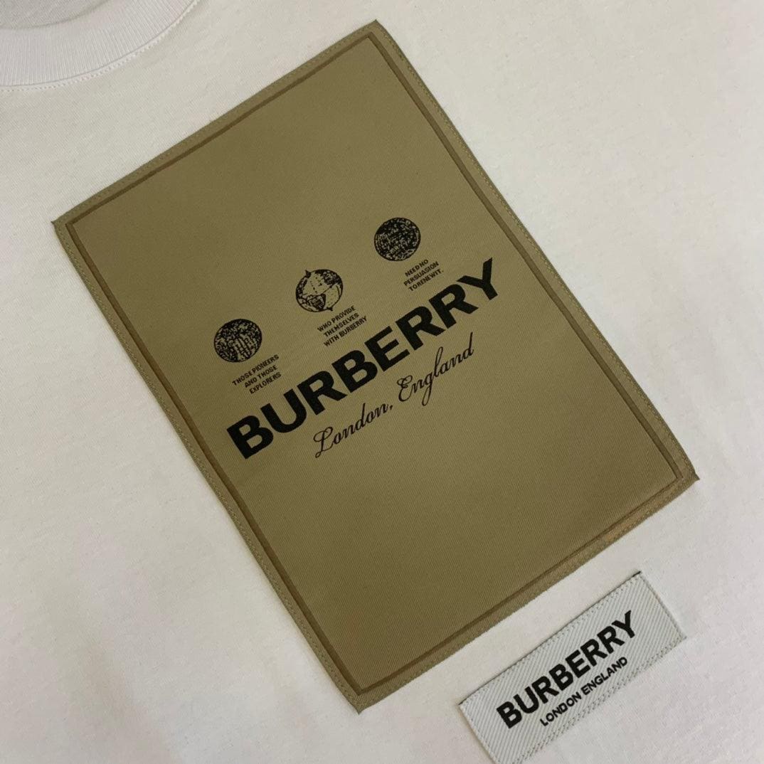 Burberry White T-Shirt Without Collar | Banlieue91